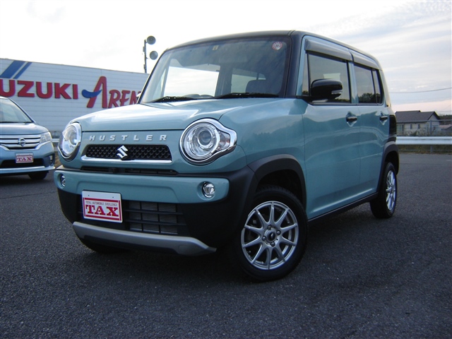 スズキ ハスラー タフワイルド風　オフブルー スズキ ハスラーの特別仕様車「タフワイルド」7月17日より発売中